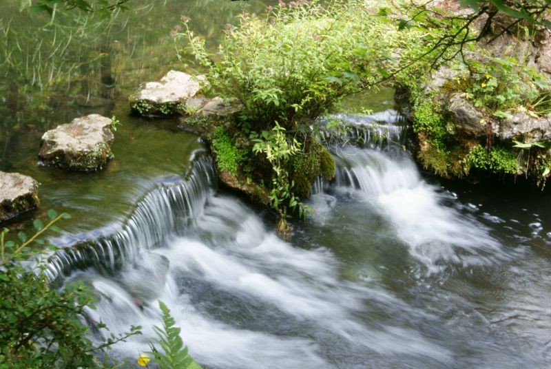 Little waterfall at the bottom of the hill of ambition.